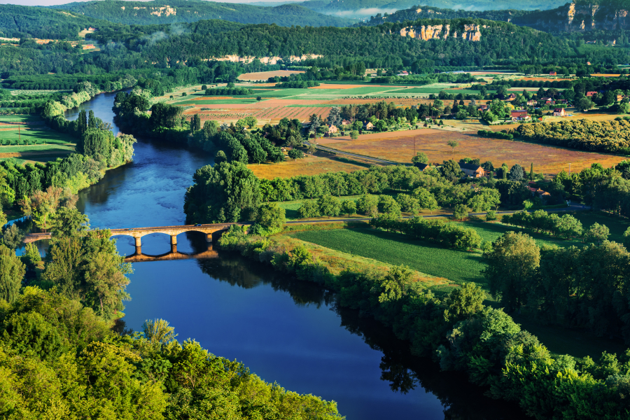 panorama Dordogne près du pont